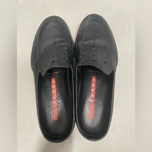PRADA slide on loafers